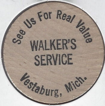 Vestaburg - Wooden Token For Walkers Service